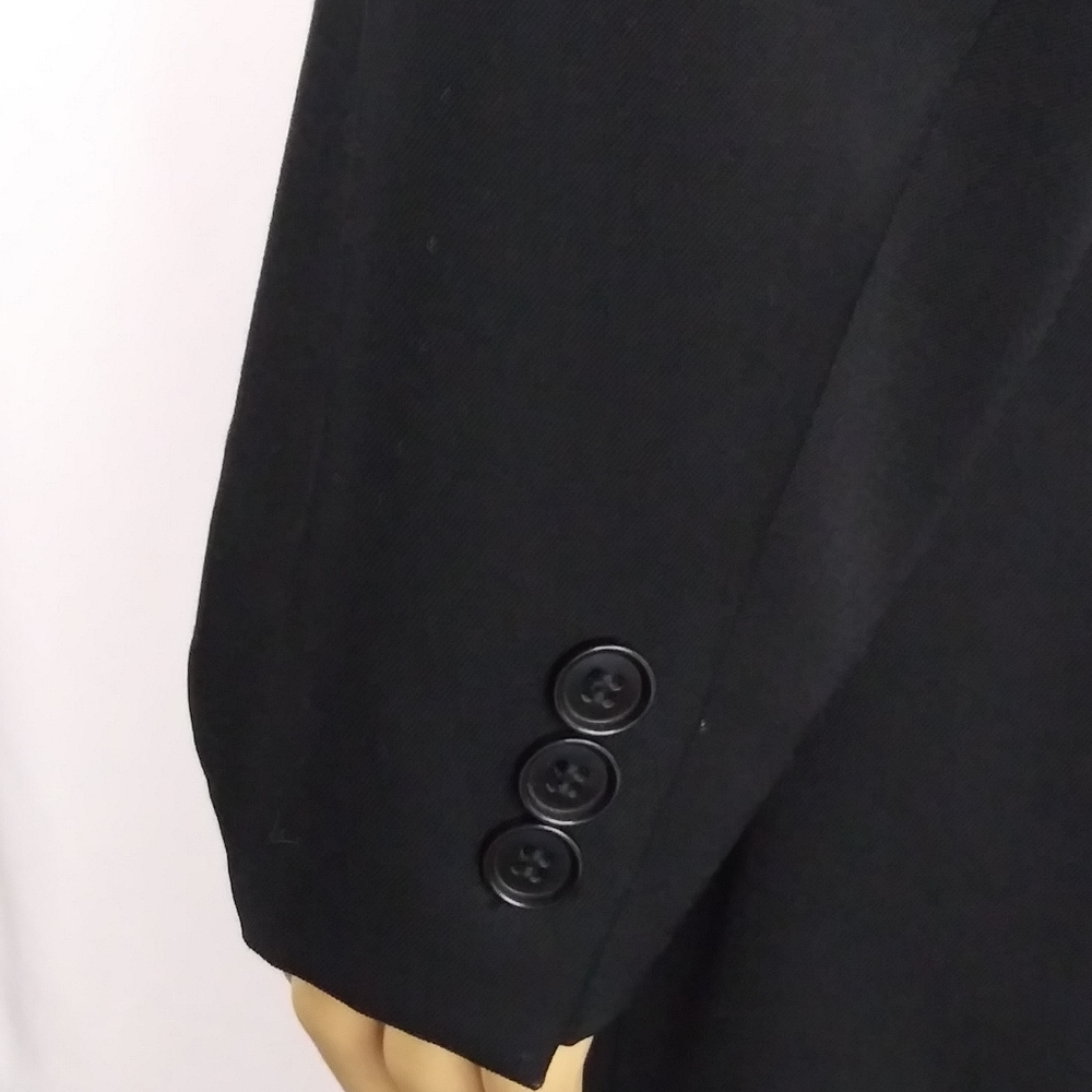 Bachrach black wool sport jacket men's size 44R. - Picture 6 of 8